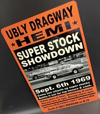 Hemi Super Stock Showdown Drag Race Racing Aluminum Tin Sign 12