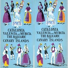 c1940s Catalonia Valencia Murcia Spain Tourist Travel Brochure Canary Islands 3M picture