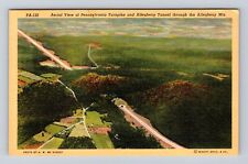 Allegheny Mts NY-New York, Aerial View Allegheny Tunnel, Vintage Postcard picture