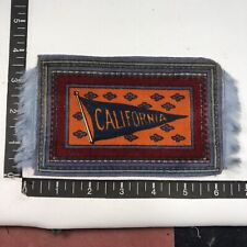 Vtg BIG UNIVERSITY OF CALIFORNIA 100+ Year Old Tobacco Rug Patch w/ Tassel 86N5 picture