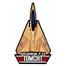 Tomcat Grumman Patch F14 Top Gun Embroidered Iron on sew on 4