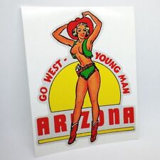ARIZONA Pinup DECAL / Vintage Style Vinyl Sticker, Luggage Label picture