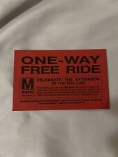 WMATA - One Way Free Ride Red Line Extension (Ver. 2) picture