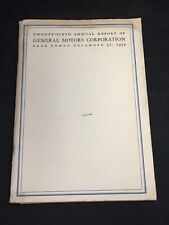 GENERAL MOTORS 26th Annual Report 1934 with Poster Showing Holdings picture