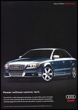 2005 Audi S4 - power without control - Original Advertisement Car Print Ad J704A picture