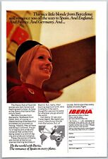 1970 Iberia International Airlines Of Spain Romance Print Ad picture