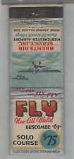 Matchbook Cover - Aviation Related - Fly The All New Luscombe Metal Aircraft picture