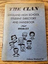 Vintage The Clan Lakeland High School Student Directory Handbook 1956 - 57 (L1) picture