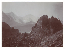 Switzerland, Bernese Alps, Route de Paulhorn, Vintage Print, circa 1900 Wine Print picture