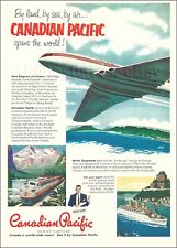 1953 CANADIAN PACIFIC Airlines de Havilland COMET JETLINER ad advert airways picture