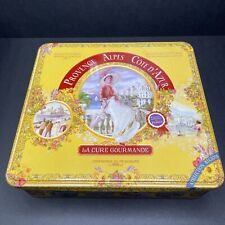 Vintage Provence Alpes Cote D'Azur Fancy Cookie Tin Box Product Of France picture