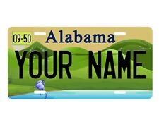 Personalized Custom Name (All 52) States Car Bike Vehicle License Plate Auto Tag picture