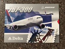VHTF Delta Air Lines Pilot Trading Card from 2004, Card #19 Boeing 767-300 picture