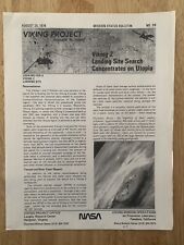 VIKING PROJECT NASA STATUS BULLETIN August 20, 1976, MARS MISSION, No. 39 picture