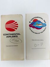 Continental Airlines Ephemera Boarding Pass Ticket & Baggage Pass picture