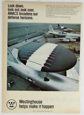 Vintage 1975 Boeing E-3 Sentry AWACS Aircraft Print Ad picture