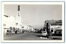 c1940's Fox Theater Hotel Street View Pomona California CA RPPC Photo Postcard picture
