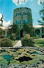 St. Thomas US Virgin Island Bluebeards Tower Postcard pm 1978 picture