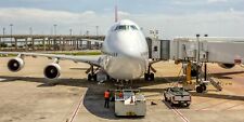 Qantas Airlines Boeing 747 Parked at Gate 10