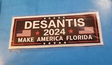 Ron DeSantis Make America Florida For President 2024 3x6 Vinyl Bumper Sticker picture