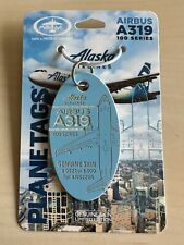 MotoArt Planetags Alaska Airbus A319-100 Light Blue Tag #0521 *SOLD OUT* picture