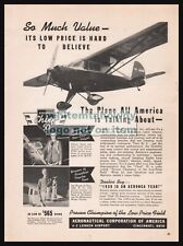 1939AERONCA 50 Chief Plane Vintage Aviation Original PRINT AD picture