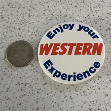Western Airlines Enjoy Your Experience Pin Pinback Button #45787 picture