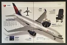 2017 DELTA AIR LINES Boeing 757-200 (75D) jet cutaway AD airlines airways advert picture