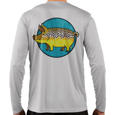 Nate Karnes Pig Brown Trout Microfiber Shirt Small picture