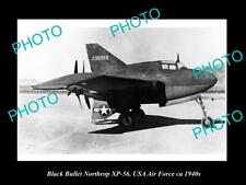 OLD HISTORIC AVIATION PHOTO BLACK BULLET NORTHROP XP-56 AIRCRAFT USAAF c1940 picture