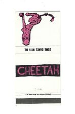 Cheetah - Come dance with me  Matchcover picture