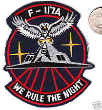 US Air Force Stealth Bomber F-117A Squadron Patch Desert Storm WE RULE THE NIGHT picture
