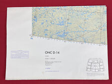 Vintage 1965 Aeronautical Chart Aerial Map,1st Edition, CANADA ONC D-14 picture