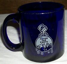 SCARCE VINTAGE SHERWIN WILLIAMS COBALT BLUE ADVERTISING COFFEE MUG CUP NOSTALGIC picture