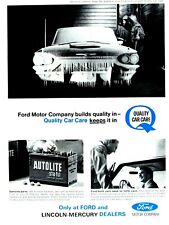 1965 Ford Thunderbird Frozen Vintage Autolite Testing Original Print Ad 9 x 11