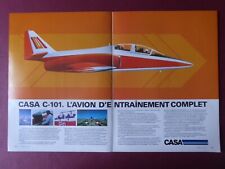 12/1982 PUB PLANE HOUSE C-101 MILITARY TRAINER AIRCRAFT ORIGINAL FRENCH AD picture