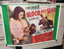 Vintage Poster ~ Tyrone Power Blood & Sand 34.5W x 23
