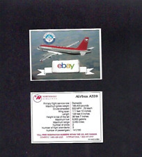NORTHWEST AIRLINES AIRBUS A320 PILOT CARD COLLECTOR CARD 6/1994 picture