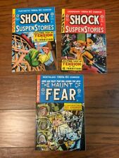 Lot Of (3) SHOCK SUSPENSTORIES HAUNT OF FEAR Gemstone EC Comics Reprints picture