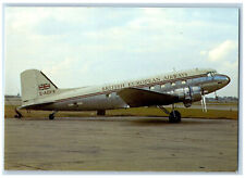 England Postcard British European Airways G-AGYX Douglas DC-3 c1950's picture