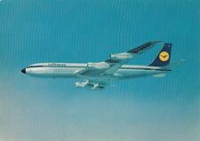 Postcard Airplane Lufthansa Boeing 707 Intercontinental Jet picture