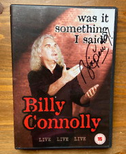 Billy Connolly * HAND SIGNED AUTOGRAPH * dvd insert live Was it something I said picture