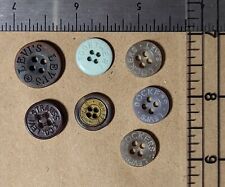 Lot of 7 Branded Clothing Buttons (White Stag, Levi's, Dockers) - Lot H179 picture