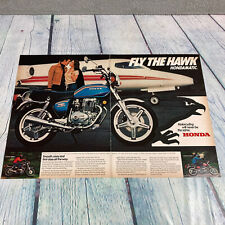 Vintage 1978 Honda Hawk Motorcycle Genuine Magazine Advertisement Print Ad picture