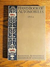 1921 Handbook of Automobiles Hand Book Cadillac Packard Auburn Buick Soft cover picture
