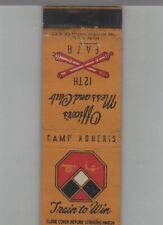 Matchbook Cover - US Army Train To Win Camp Roberts picture
