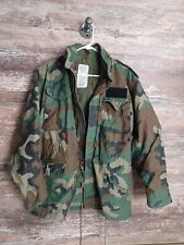 VTG US Army #8415 Camo Field Jacket Coat Cold Weather size Small Reg picture