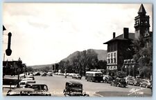 Colorado Springs CO Postcard RPPC Photo Cascade Ave. Looking South Hotel Sanborn picture