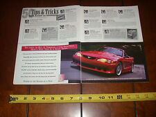 1996 SALEEN MUSTANG CONVERIBLE - ORIGINAL 2 PAGE AD picture
