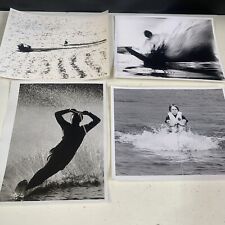 Vintage Water Skiing On The Lake Photos Lot Of 4 8x10 Water Sports Boating picture